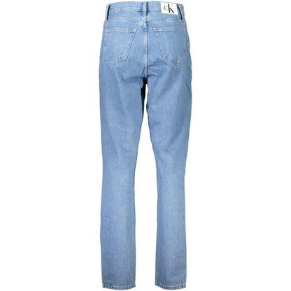 Mom jean Calvin Klein femme en coton bleu clair – CA-26978