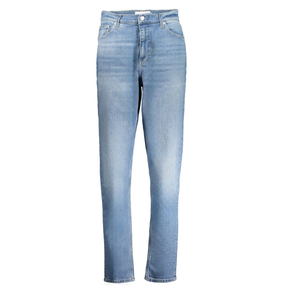 Mom jean Calvin Klein femme en coton bleu clair – CA-30118