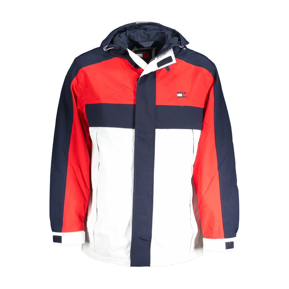 Veste coupe-vent Tommy Hilfiger homme à capuche en polyamide bleu – TO-31334