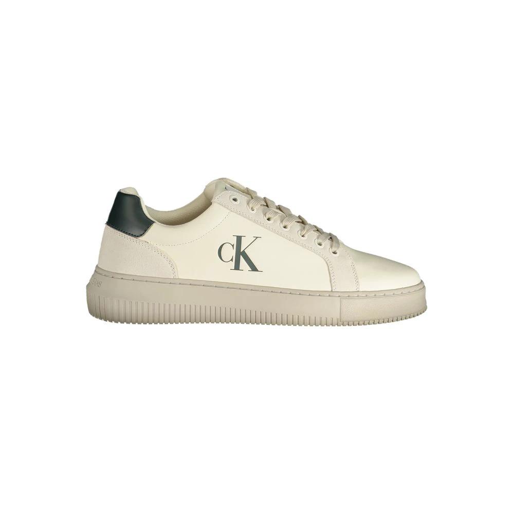 Calvin Klein White Polyurethane Men Sneaker by Calvin Klein