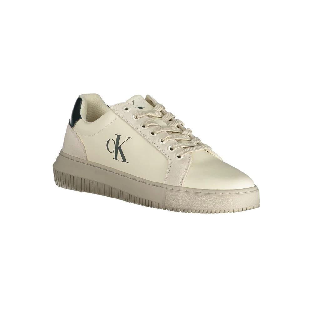 Calvin Klein White Polyurethane Men Sneaker by Calvin Klein