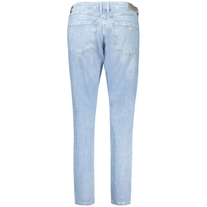 Jean Guess Jeans femme skinny taille haute en coton bleu clair – GU-32350