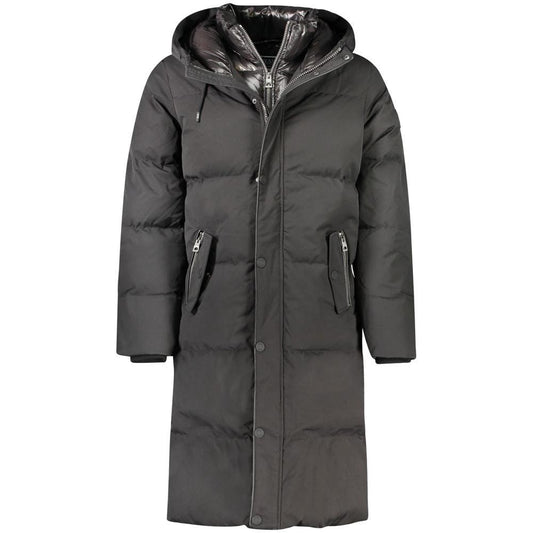 Guess Jeans Nero Polyester Men's Jacket by Guess Jeans