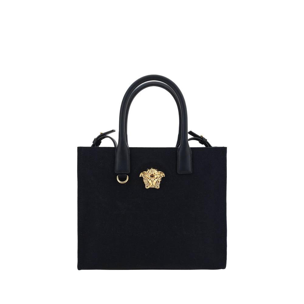 Versace Black Cotton Shoulder Bag by Versace
