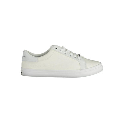 Calvin Klein Bianco Cotton Women Sneaker by Calvin Klein