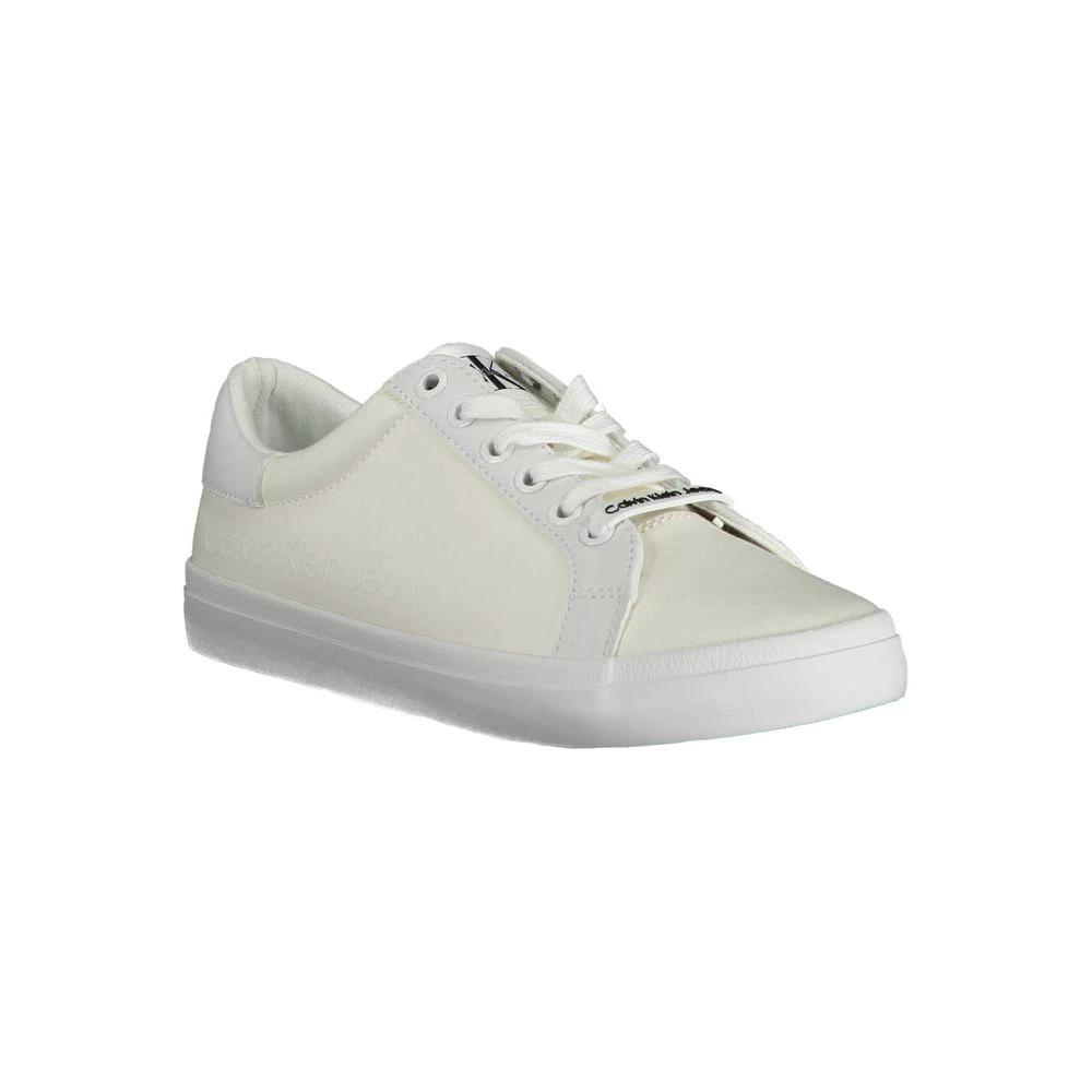 Calvin Klein Bianco Cotton Women Sneaker by Calvin Klein