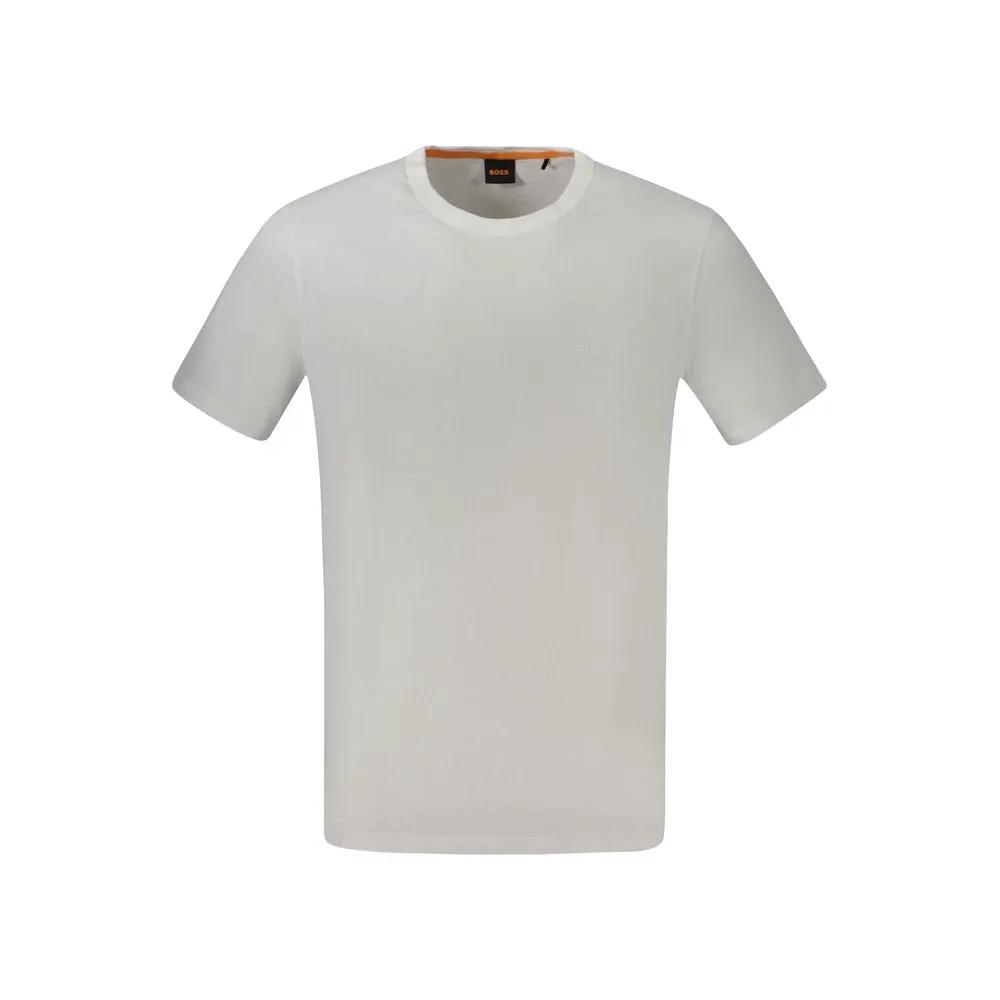 Hugo Boss White Cotton Mens T-Shirt by Hugo Boss