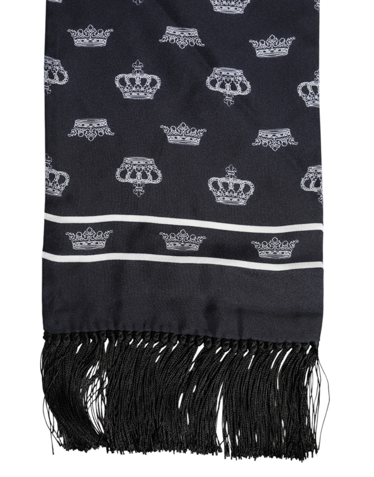 Écharpe fine Dolce & Gabbana homme en soie noir – MS7536