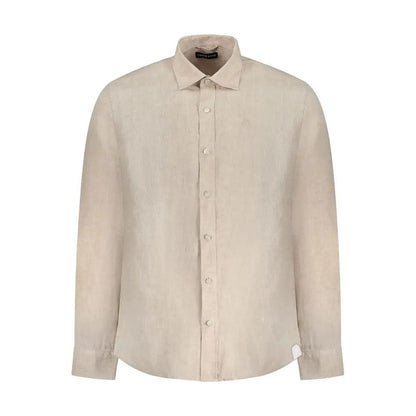 North Sails Beige Linen Men Shirt by North Sails