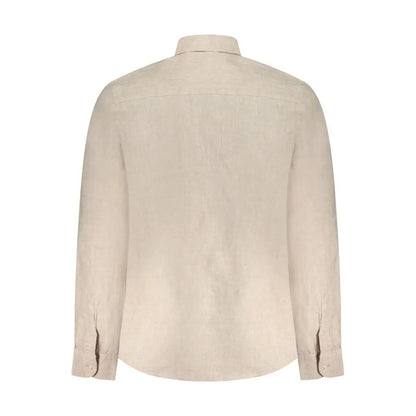 North Sails Beige Linen Men Shirt by North Sails