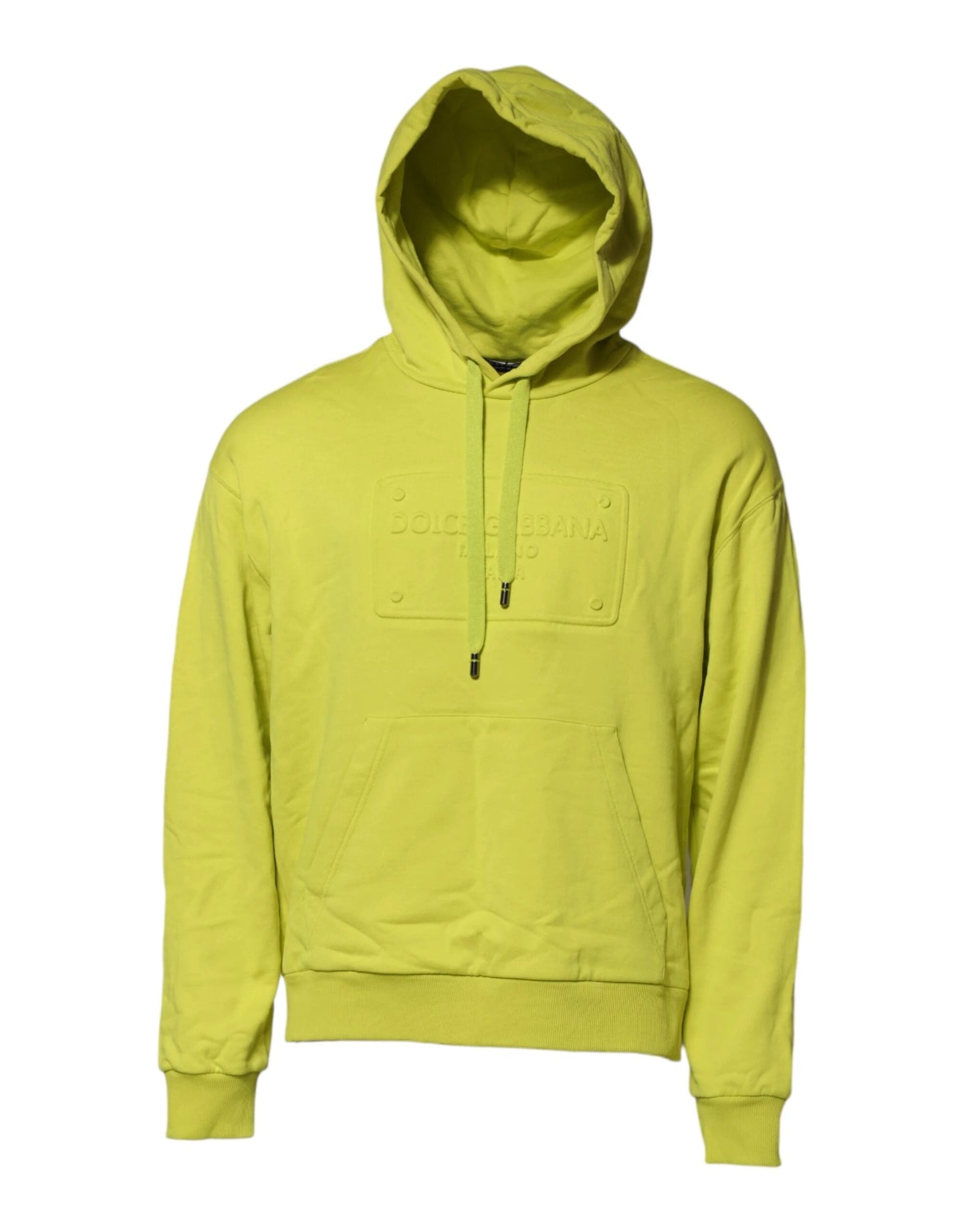 Dolce & Gabbana Green Cotton Hooded Logo Sweatshirt Sweater by Dolce & Gabbana