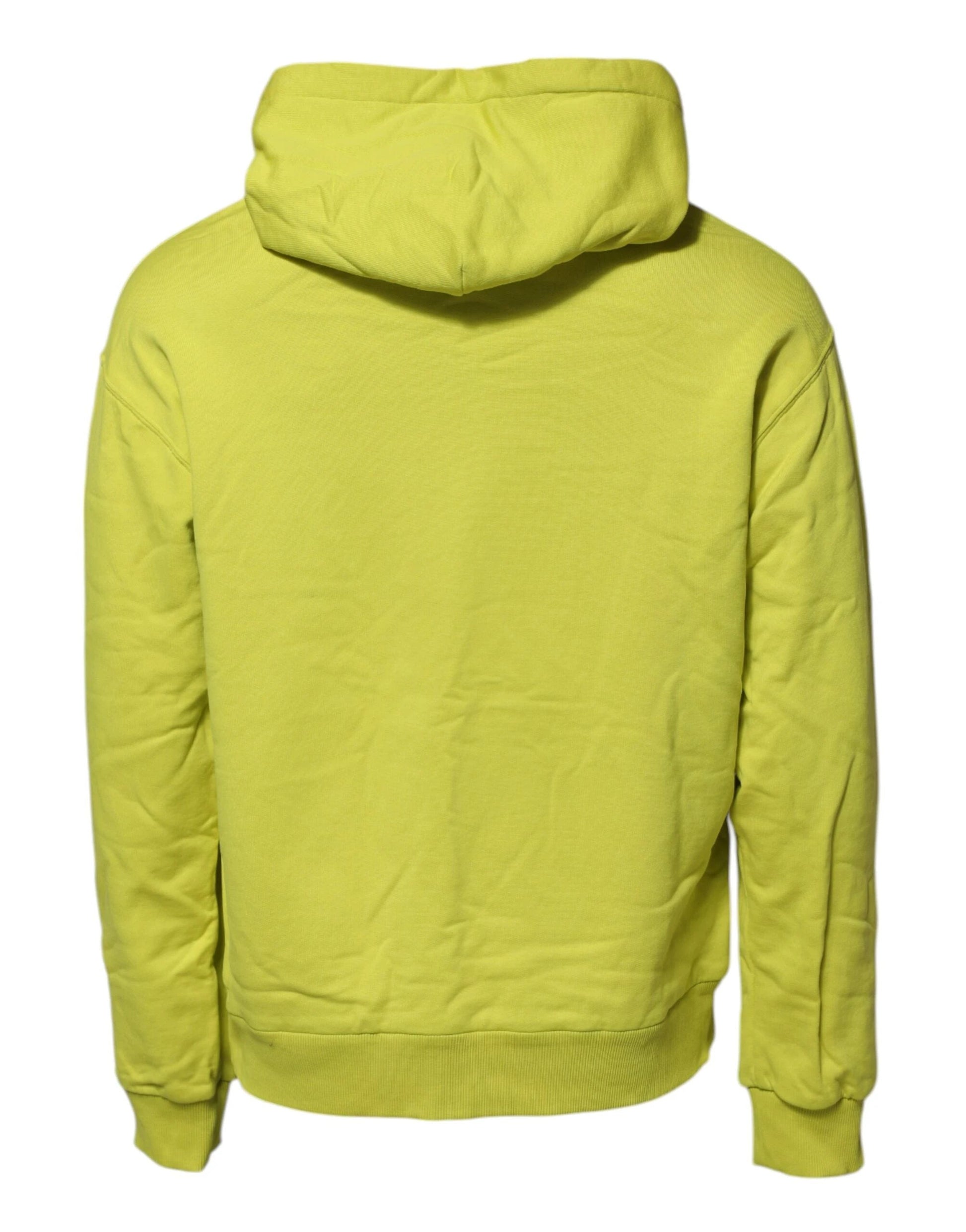 Dolce & Gabbana Green Cotton Hooded Logo Sweatshirt Sweater by Dolce & Gabbana