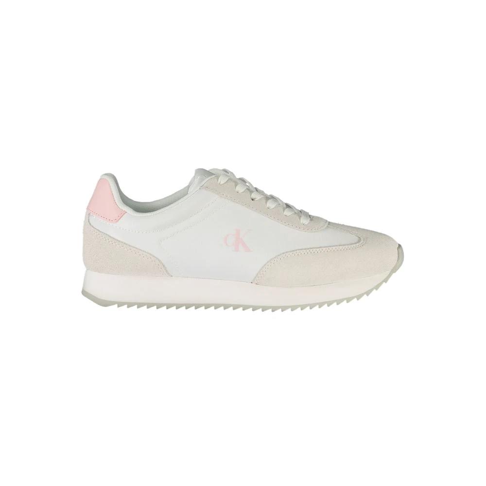 Calvin Klein Bianco Leather Woman Sneaker by Calvin Klein