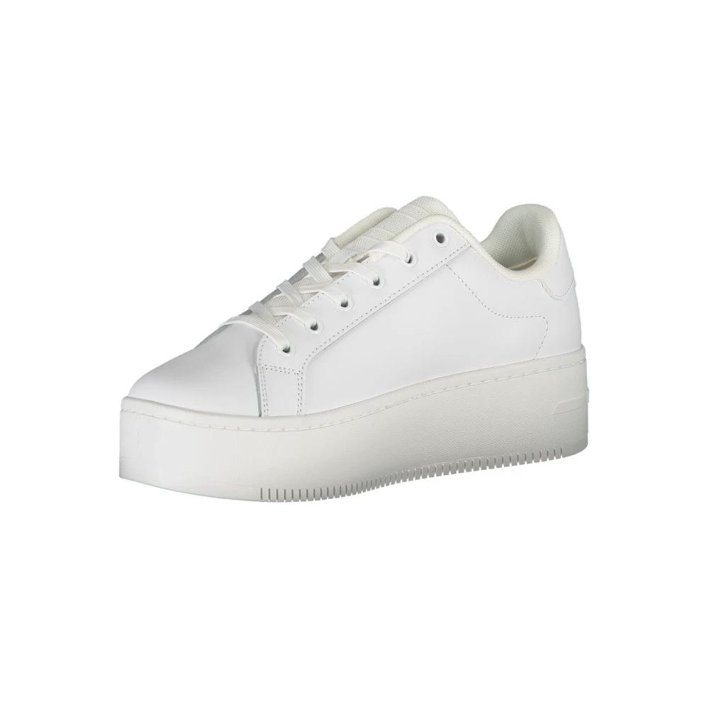 Tommy Hilfiger White Leather Women Sneaker by Tommy Hilfiger
