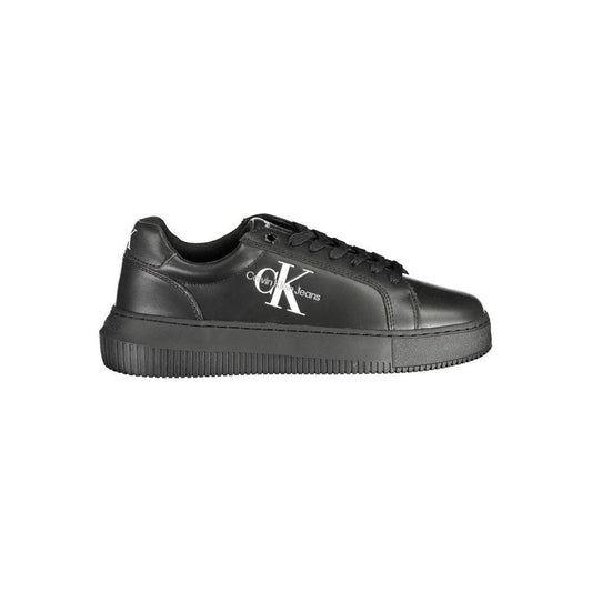 Calvin Klein Black Leather Women Sneaker by Calvin Klein