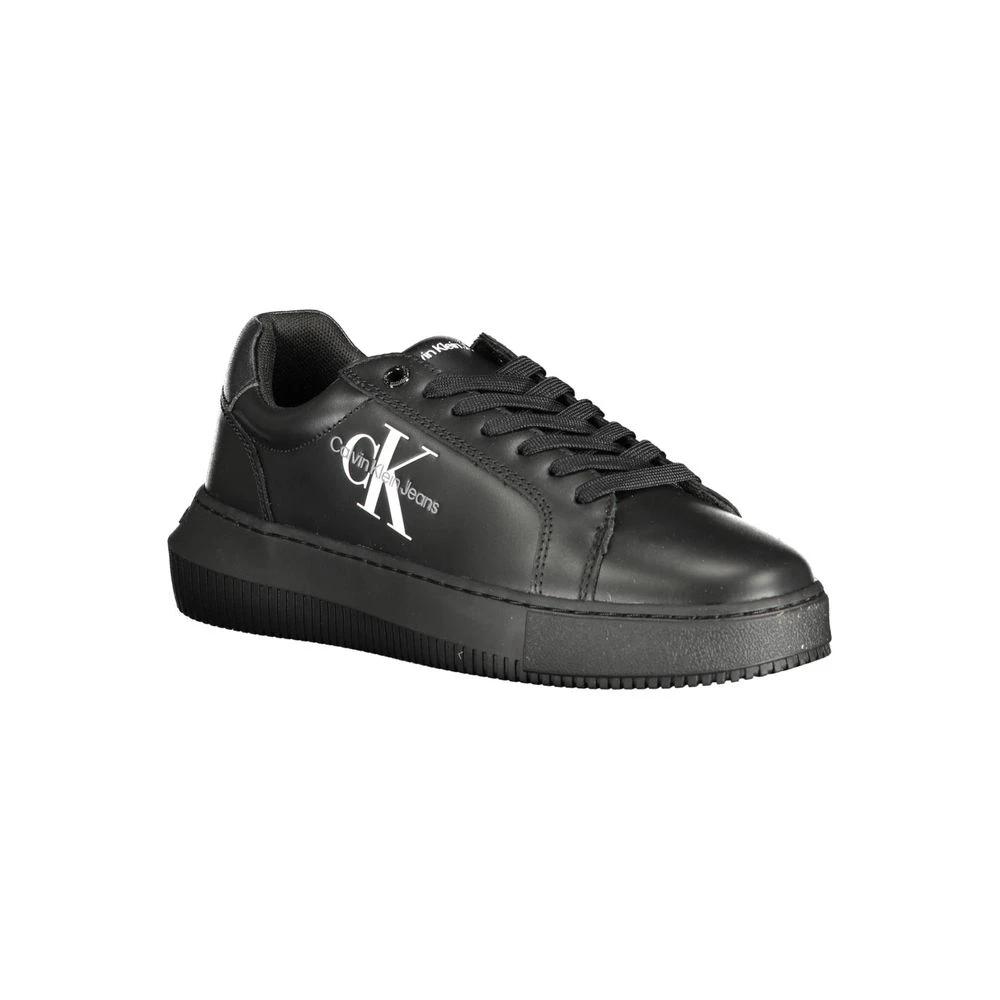 Calvin Klein Black Leather Women Sneaker by Calvin Klein