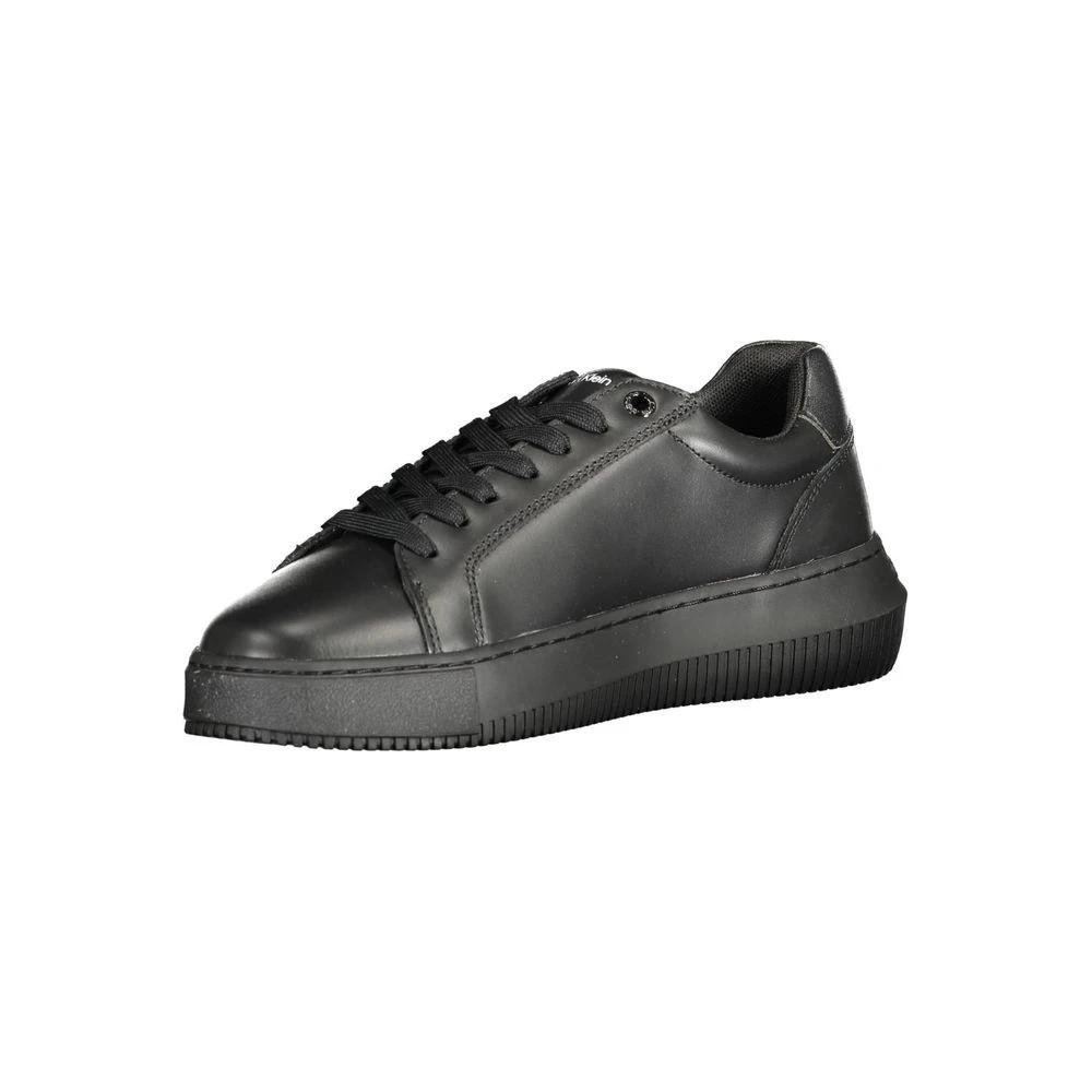 Calvin Klein Black Leather Women Sneaker by Calvin Klein