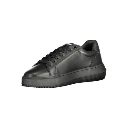 Calvin Klein Black Leather Women Sneaker by Calvin Klein