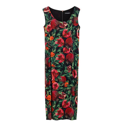 Dolce & Gabbana Bicolor Viscose Long Dress by Dolce & Gabbana