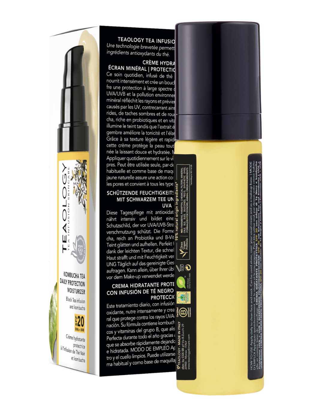 Teaology Kombucha Tea Crème Hydratante Protectrice SPF20 – 50 ml