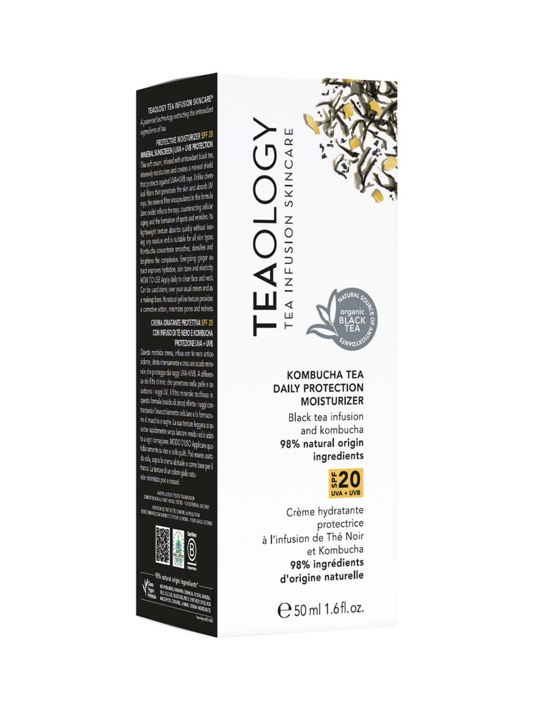 Teaology Kombucha Tea Crème Hydratante Protectrice SPF20 – 50 ml