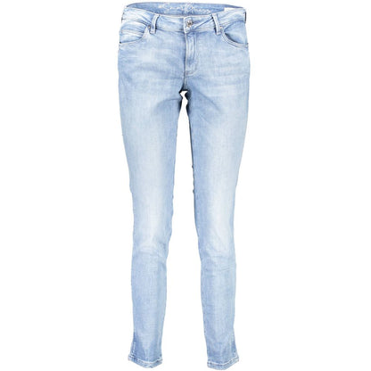 Jean Guess Jeans femme skinny taille mi-haute en coton bio bleu clair – GU-4928