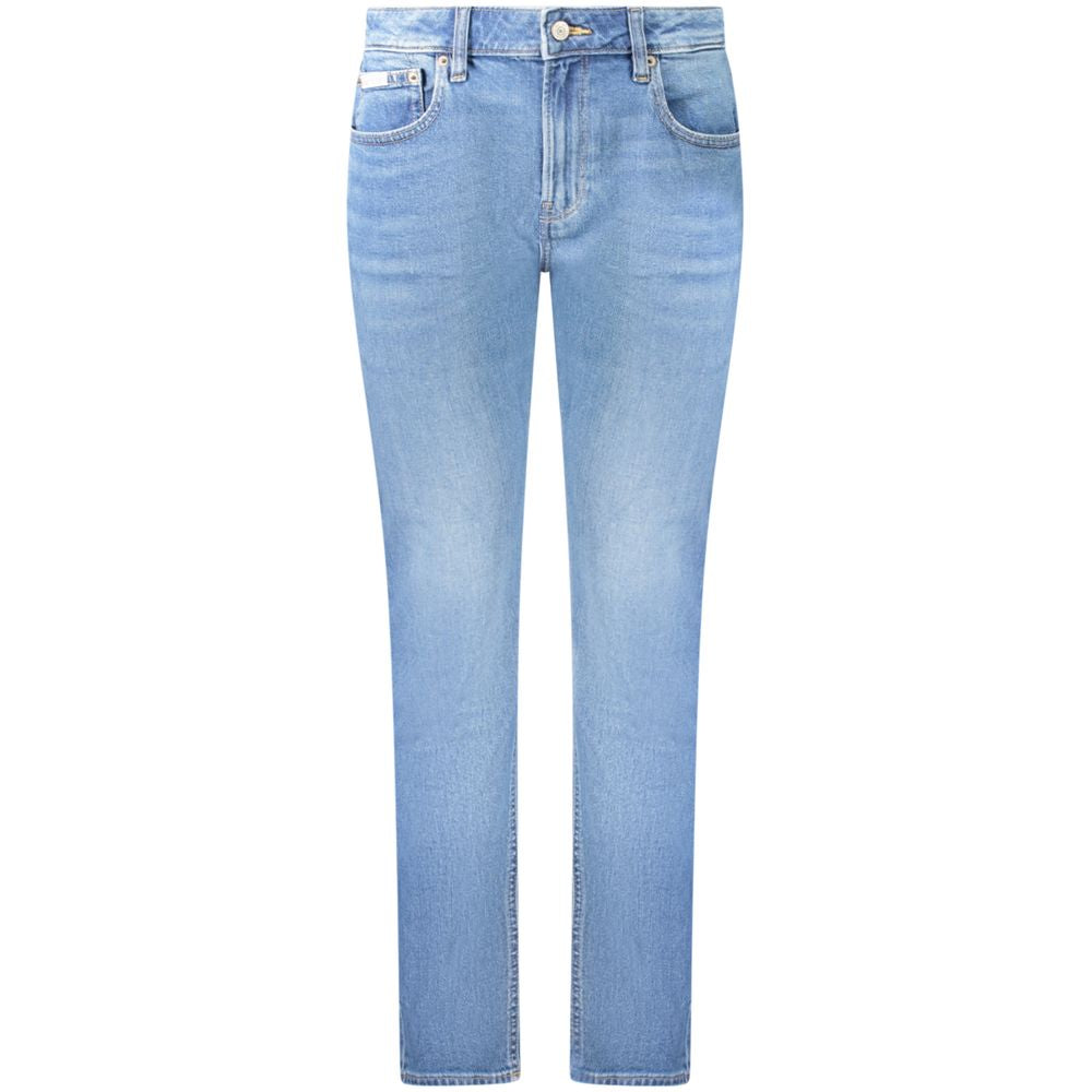 Jean Calvin Klein femme slim taille mi-haute en coton bleu – CA-39022