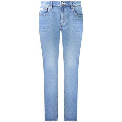 Jean Calvin Klein femme slim taille mi-haute en coton bleu – CA-39022