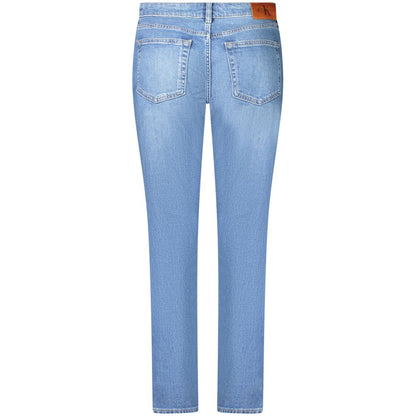 Jean Calvin Klein femme slim taille mi-haute en coton bleu – CA-39022