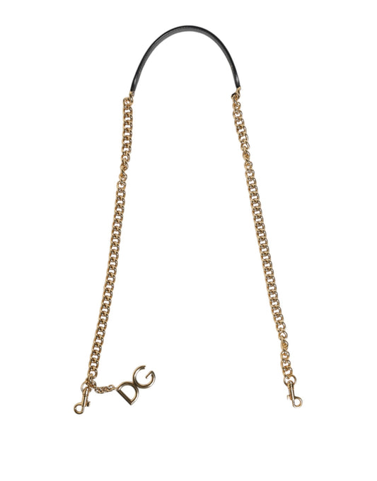 Bandoulière de sac Dolce & Gabbana femme léopard en cuir et laiton marron – WMB550