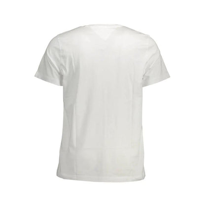 Tommy Hilfiger White Cotton Men's T-Shirt by Tommy Hilfiger