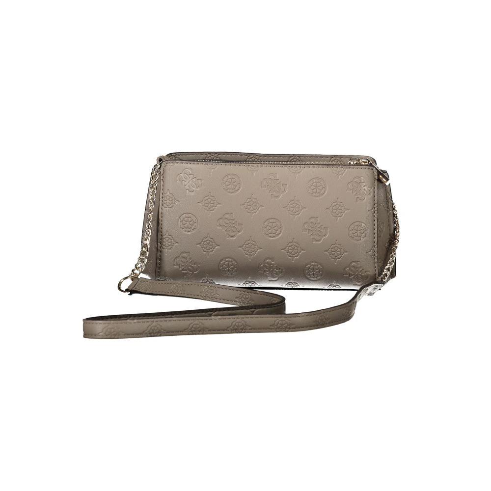 Guess Jeans Marrone Poliuretano Female Shoulder Bag by Guess Jeans