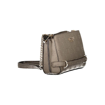 Guess Jeans Marrone Poliuretano Female Shoulder Bag by Guess Jeans