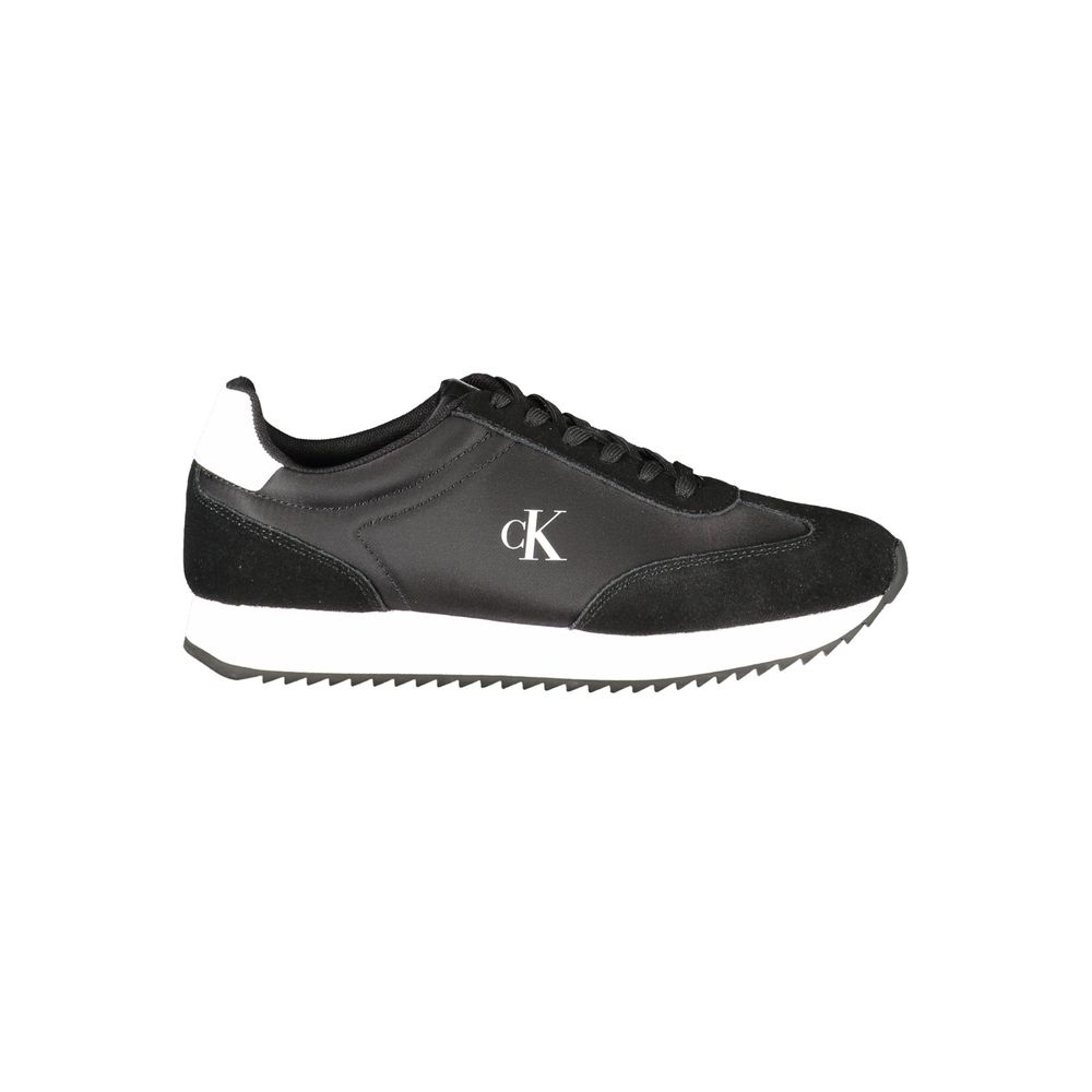 Baskets Calvin Klein femme en cuir noir – CA-39139
