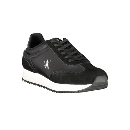 Baskets Calvin Klein femme en cuir noir – CA-39139