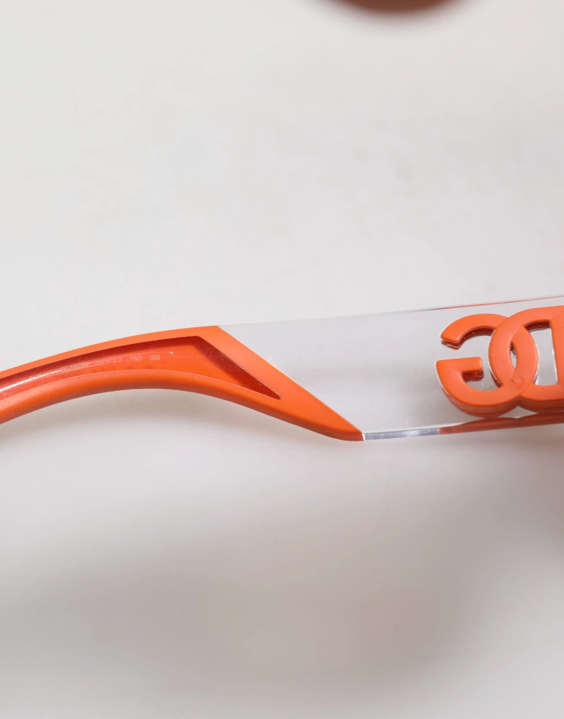 Dolce & Gabbana Orange Reborn To Live Oval Frame Logo Eyewear Sunglasses by Dolce & Gabbana