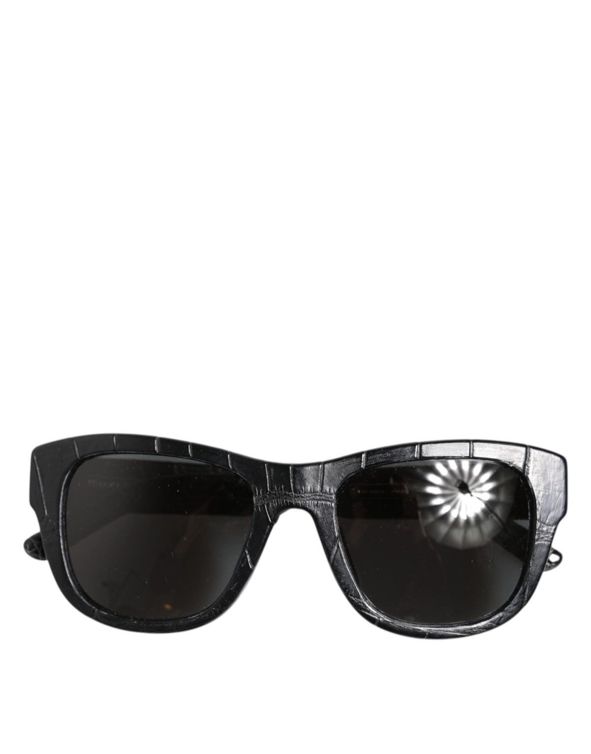 Lunettes de soleil Dolce & Gabbana femme DG4177 à monture en cuir noir – GLA1363