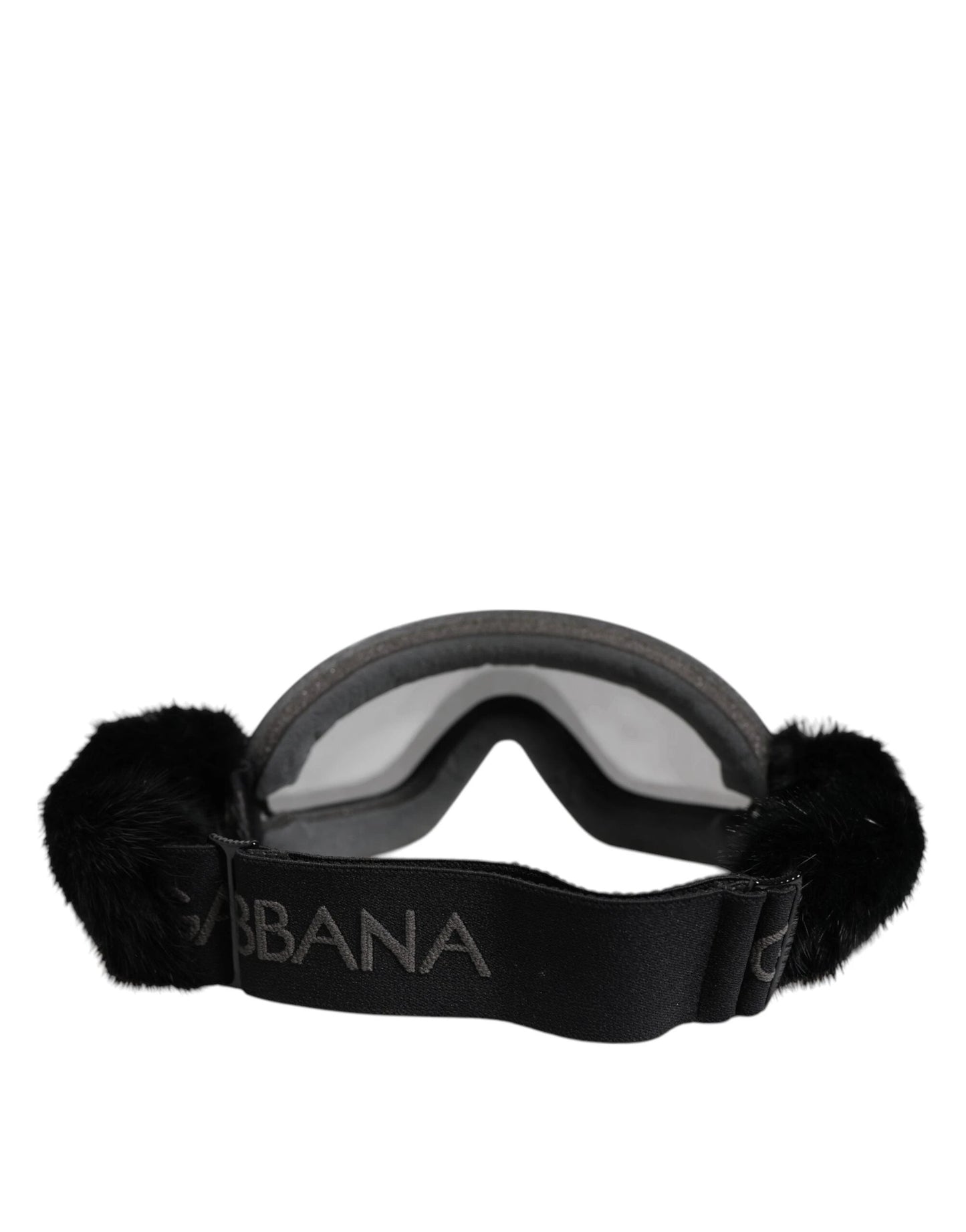 Dolce & Gabbana Black Bi0759 Lace Mirrored Ski Goggles Mask Sunglasses by Dolce & Gabbana