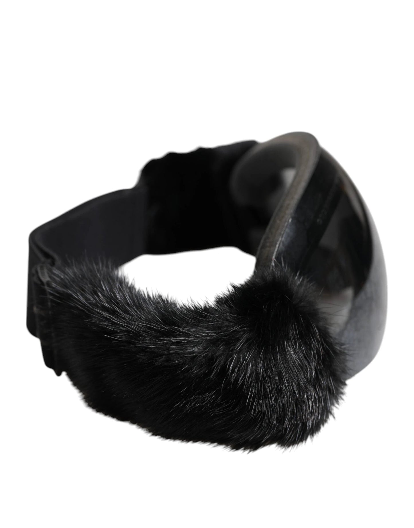 Dolce & Gabbana Black Bi0759 Lace Mirrored Ski Goggles Mask Sunglasses by Dolce & Gabbana