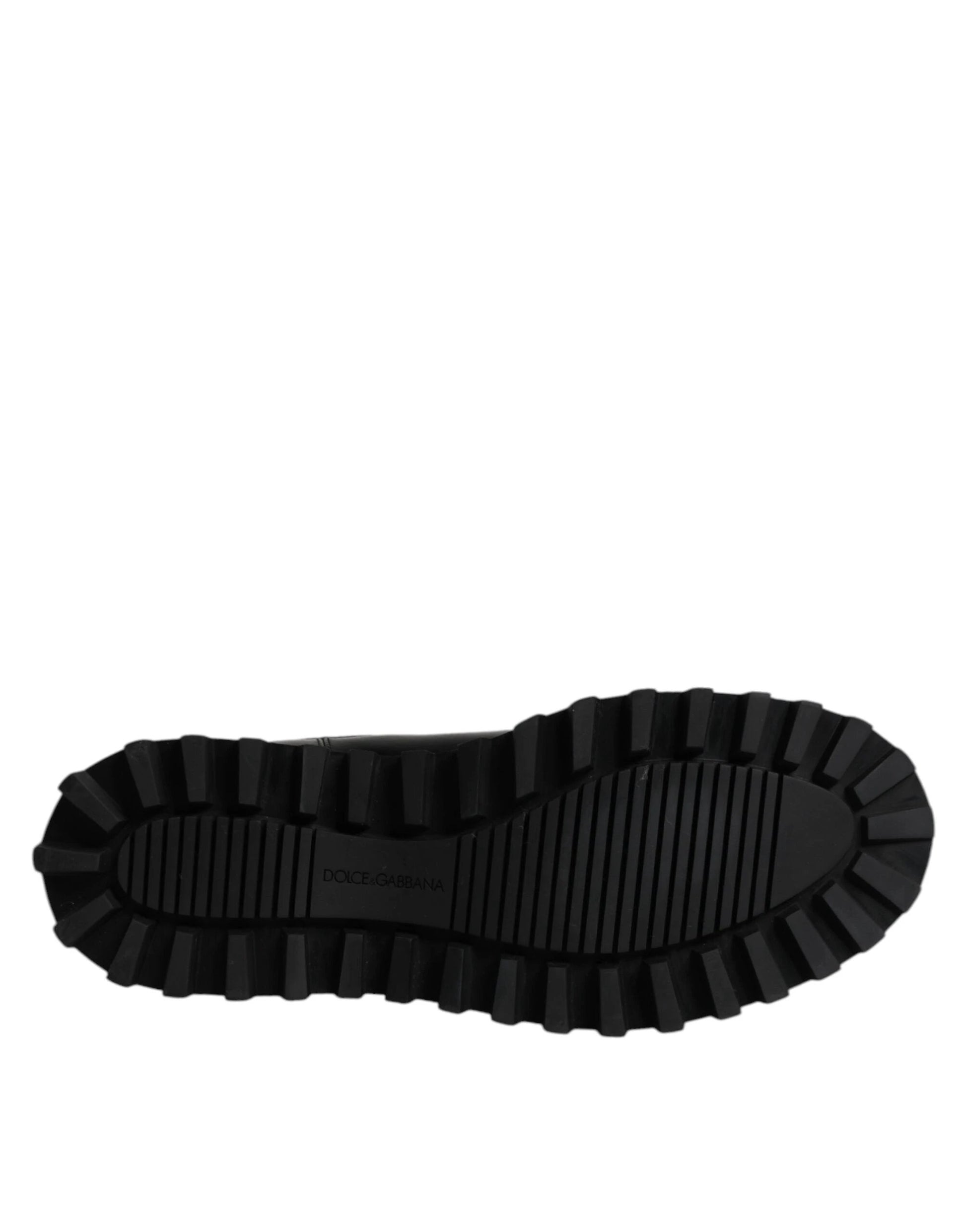 Dolce & Gabbana Black Belted DG Logo Men Chelsea Boots Shoes by Dolce & Gabbana