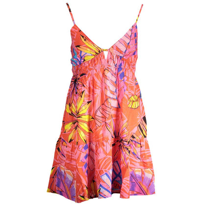 Robe Desigual femme courte à bretelles en polyester rouge – DE-19510