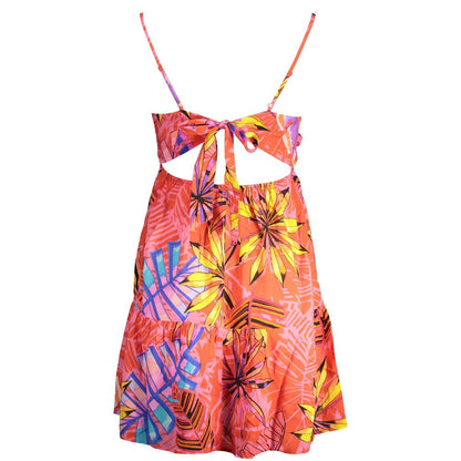 Robe Desigual femme courte à bretelles en polyester rouge – DE-19510