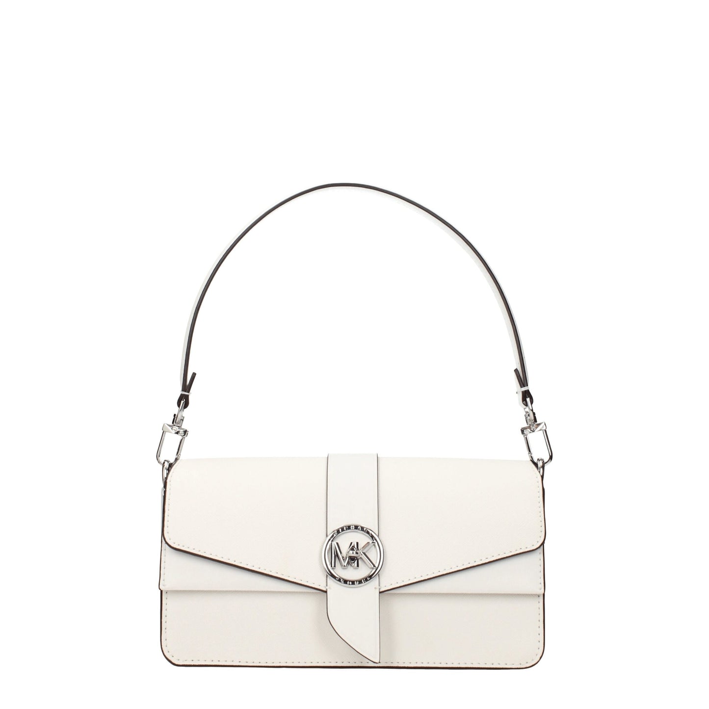 Sac À Main Michael Kors En Cuir Blanc Avec Poignée Détachable Sangle Réglable