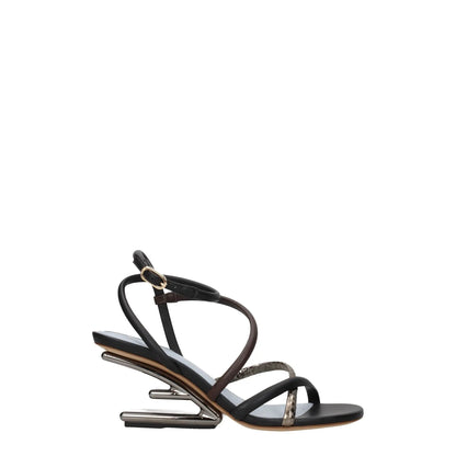 Fendi Multicolor Leather Sandals by Fendi