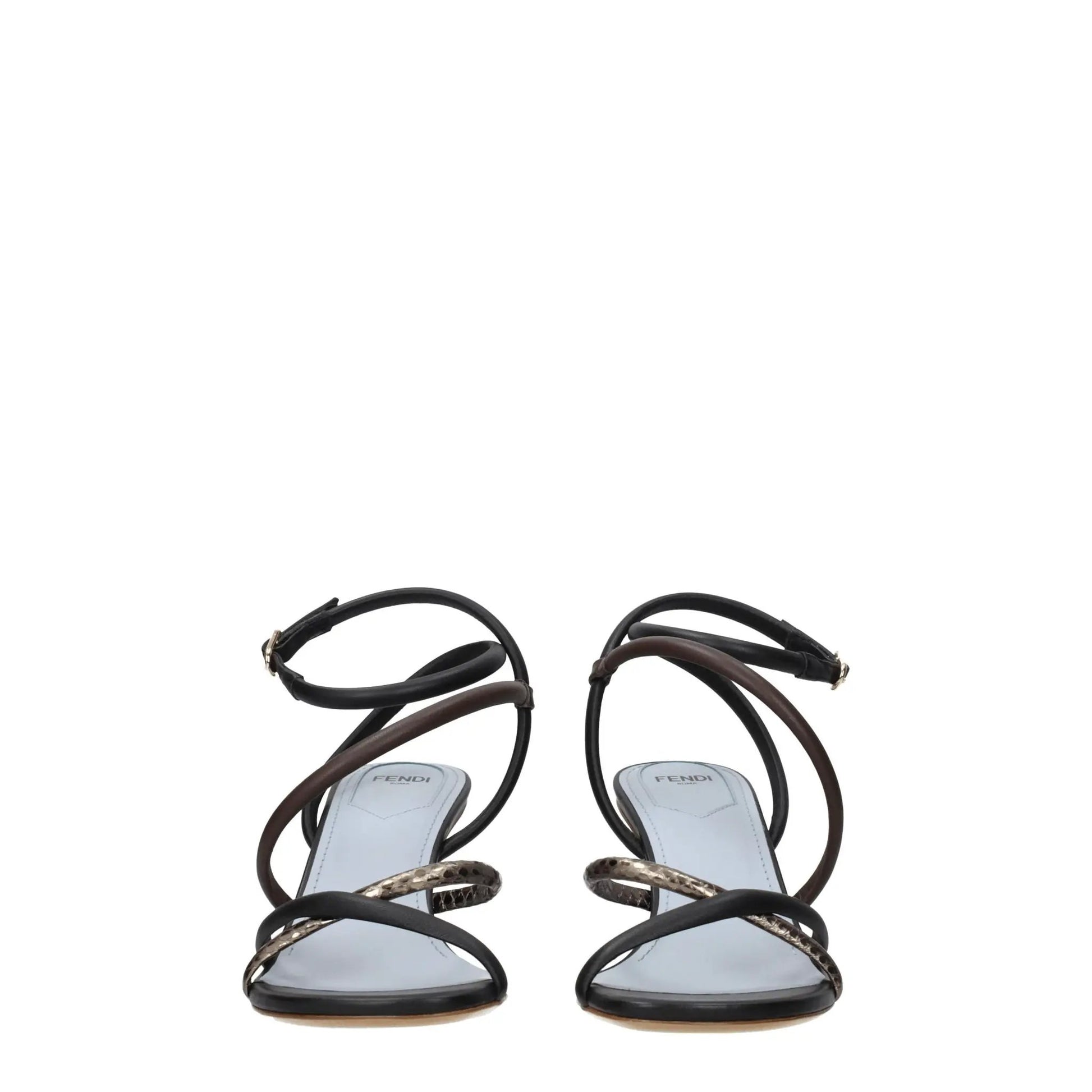 Fendi Multicolor Leather Sandals by Fendi