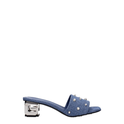 Givenchy Blue Fabric Sandals by Givenchy