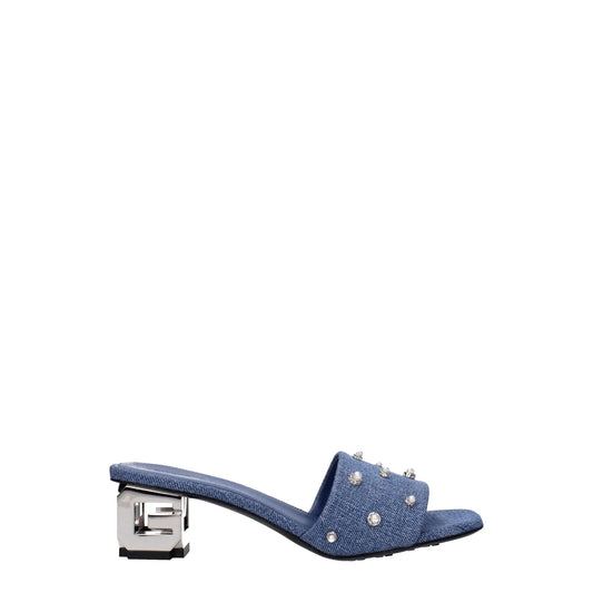 Givenchy Blue Fabric Sandals by Givenchy