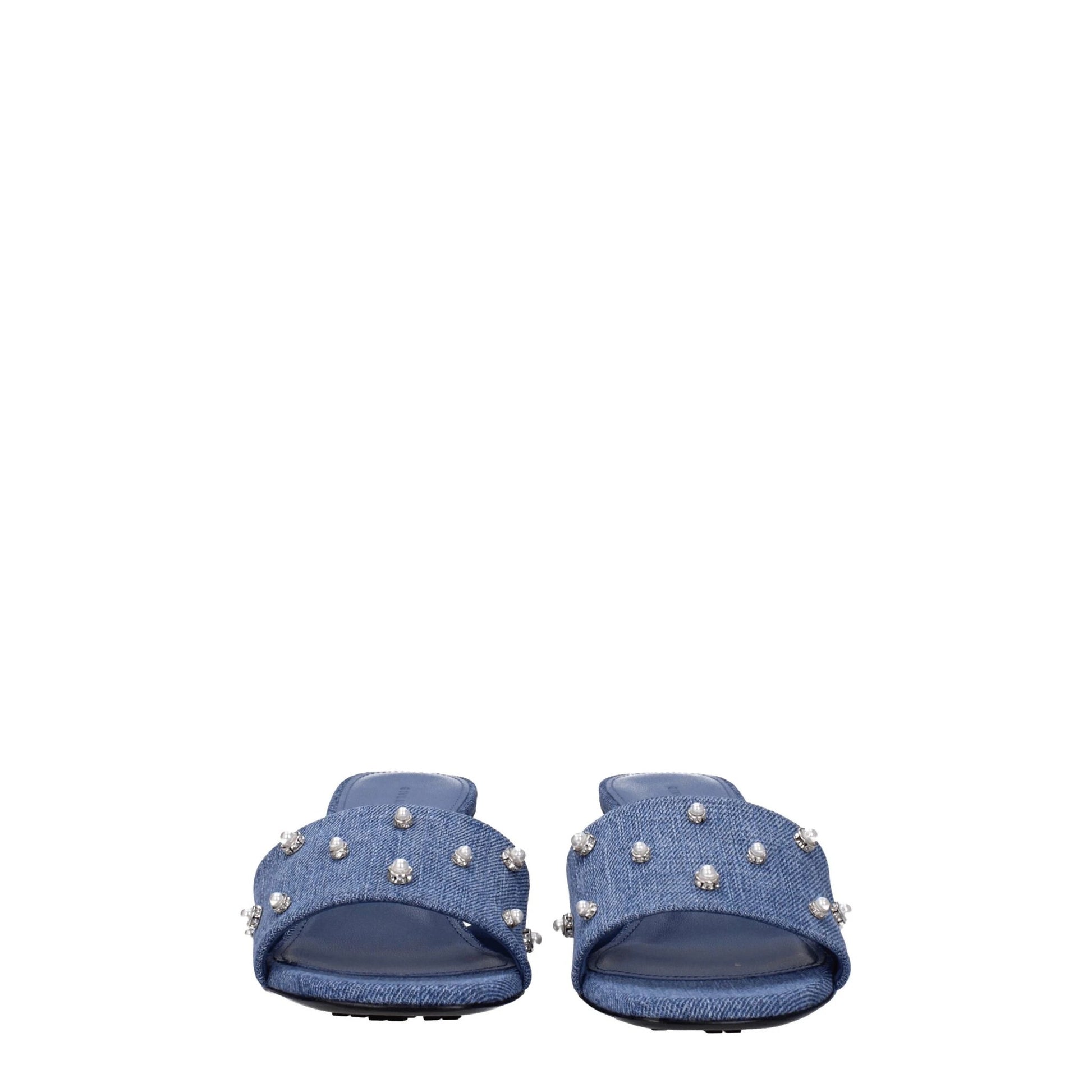 Givenchy Blue Fabric Sandals by Givenchy