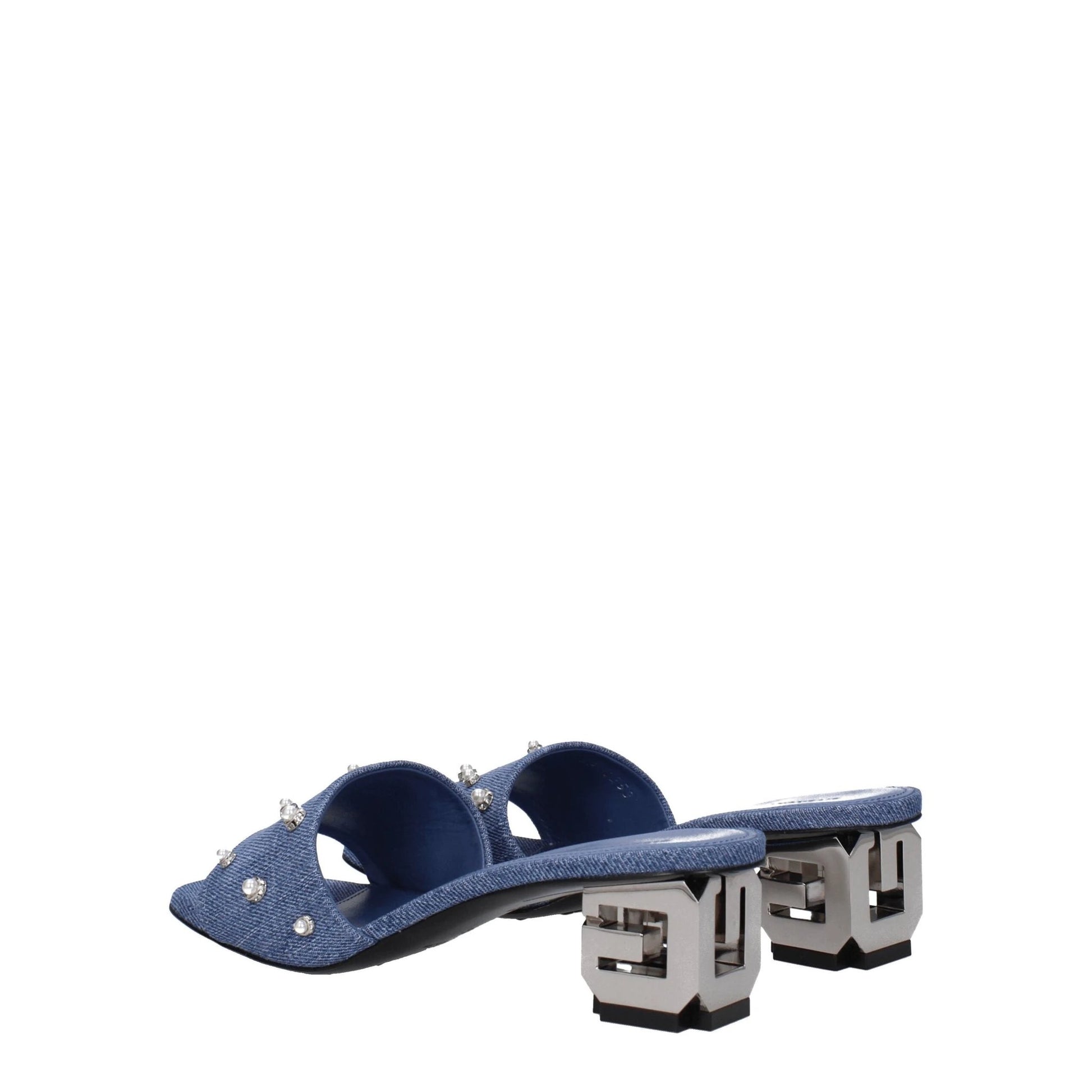 Givenchy Blue Fabric Sandals by Givenchy