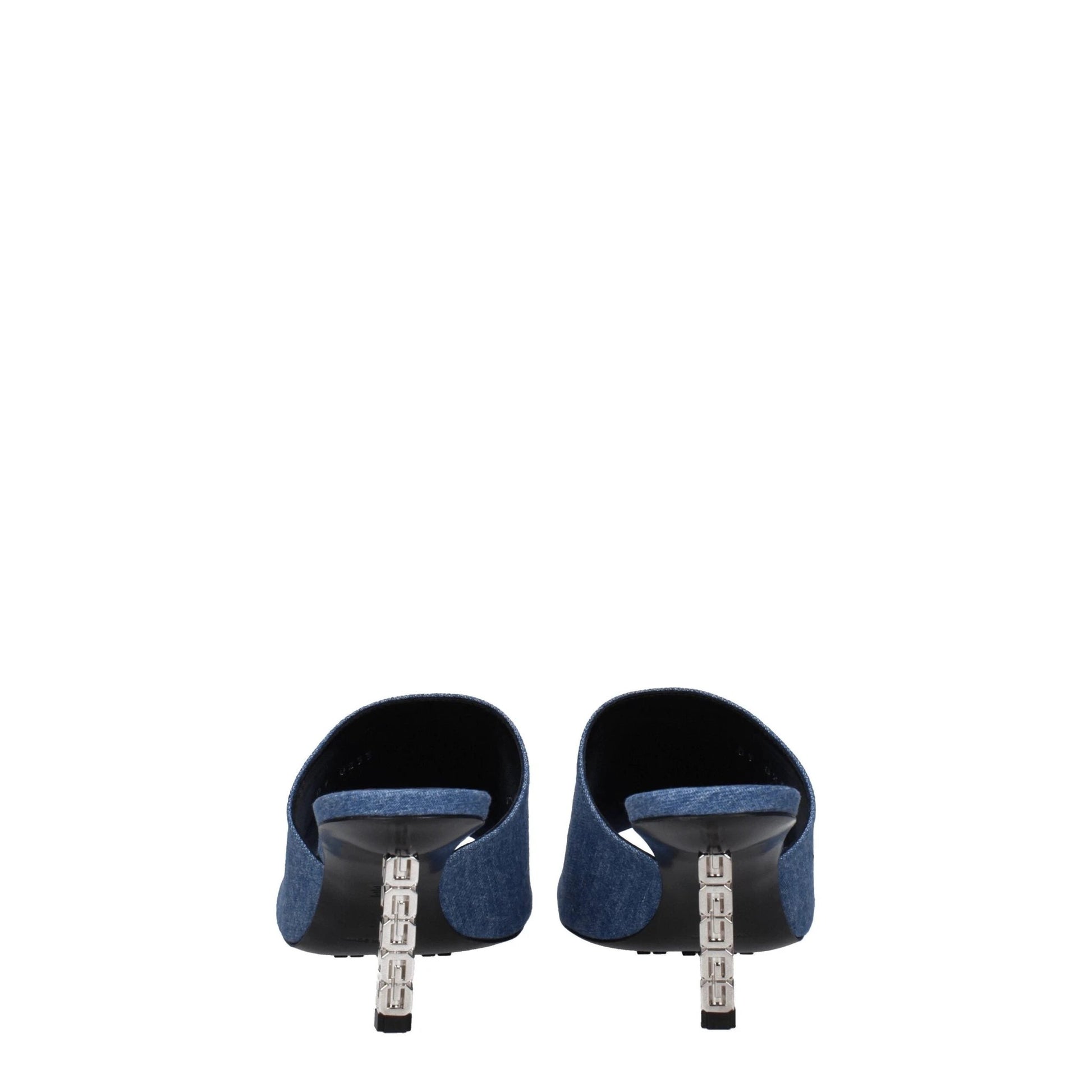 Givenchy Blue Fabric Platform Sandals by Givenchy